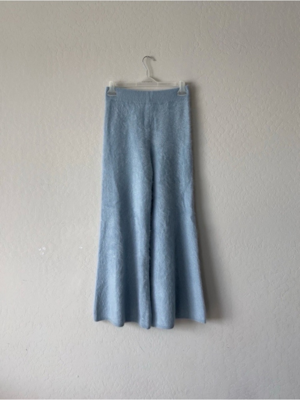 $1050 Lisa Yang Baby Blue Brushed Cashmere Pants